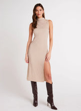 Load image into Gallery viewer, Mock Neck Midi Dress- Light Oak