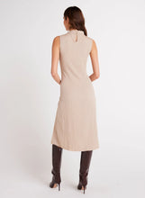 Load image into Gallery viewer, Mock Neck Midi Dress- Light Oak