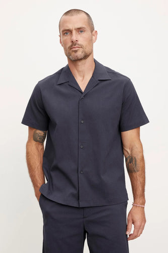 Frank Button Up Shirt- Navy