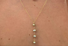 Load image into Gallery viewer, Four Green Pearls Necklace