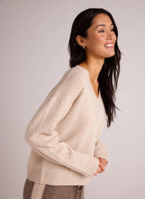 Load image into Gallery viewer, VNeck Sweater- Ivory Oat