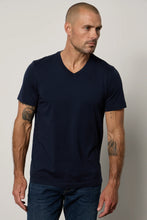 Load image into Gallery viewer, Marshall V Neck Tee- Midnight