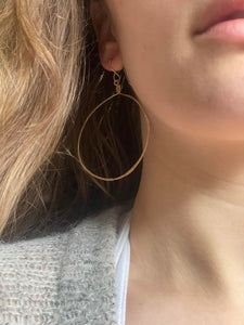 Full Moon Gold Earrings
