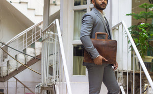 Vintage Leather Laptop Sleeve- Bags For Men