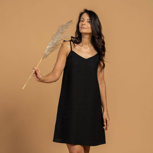Organic 100% Linen Slip Dress – LIV