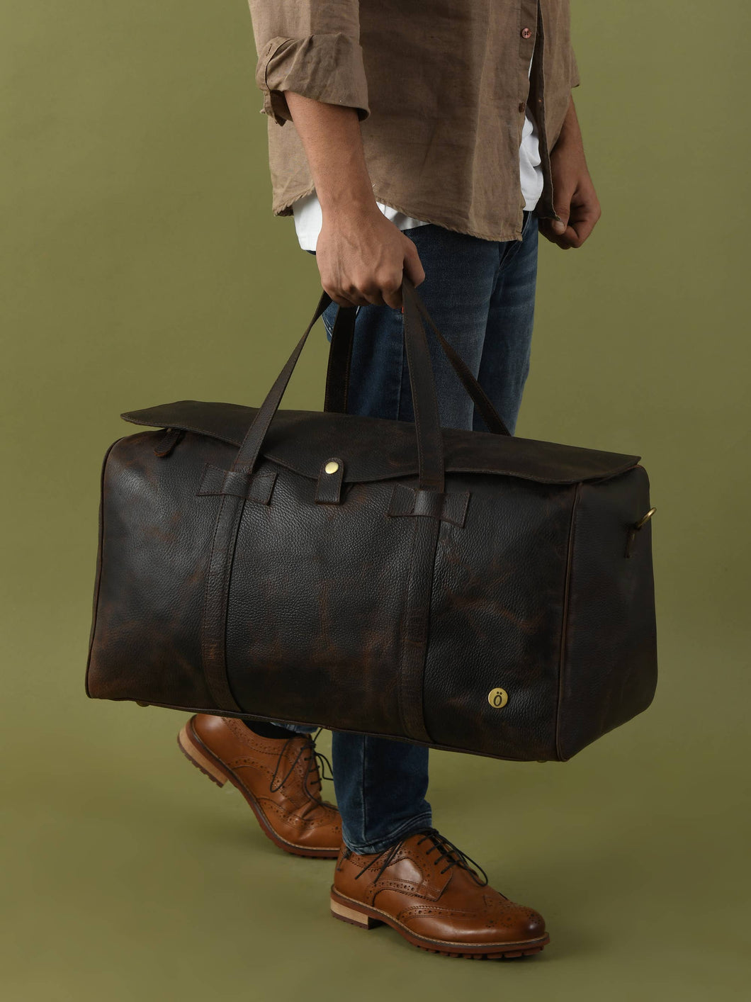 Darell Leather Duffle Bag