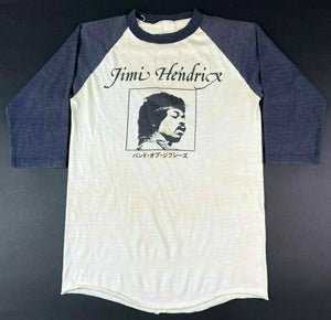 Vintage 70s Jimi Hendrix Raglan T-Shirt