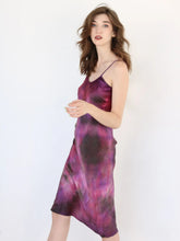 Load image into Gallery viewer, Pink Sapphire- Hand Dyed Silk Slip Dress