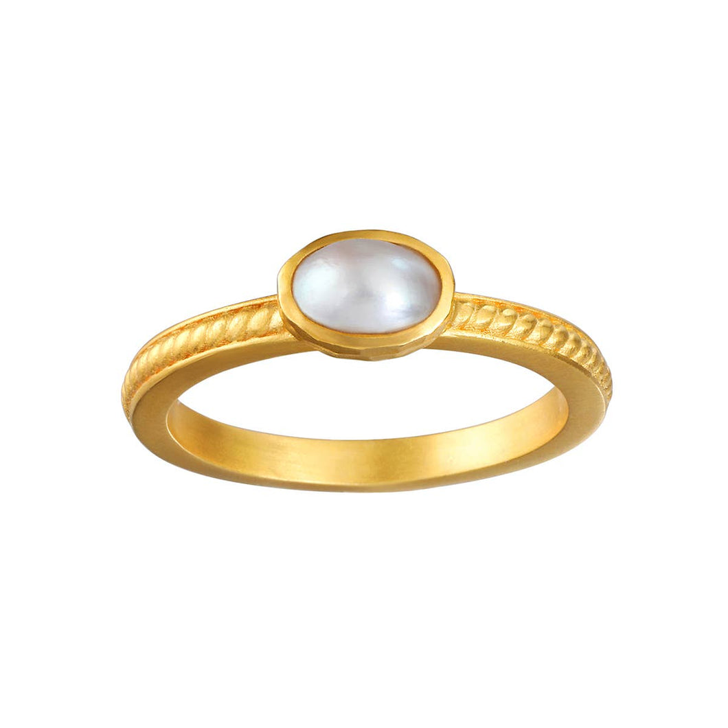 Freshwater Pearl Stone Ring