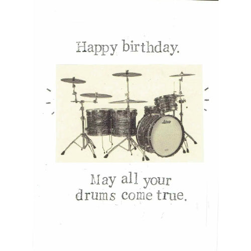 May Your Drums Come True Birthday Card |