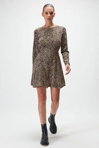Alison Desert Leopard Mini Dress