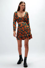 Load image into Gallery viewer, Skye La Vie Floral Teal Mini Skirt