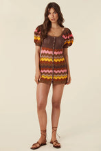 Load image into Gallery viewer, Ziggy Crochet Mini Dress in Ginger