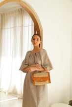 Load image into Gallery viewer, Audrey Cane Rattan Clutch I Camel