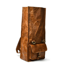 Load image into Gallery viewer, Duvall Rollup Leather Backpack- Tan