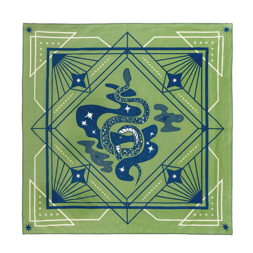 Organic Cotton Snake Nebula Print Bandana