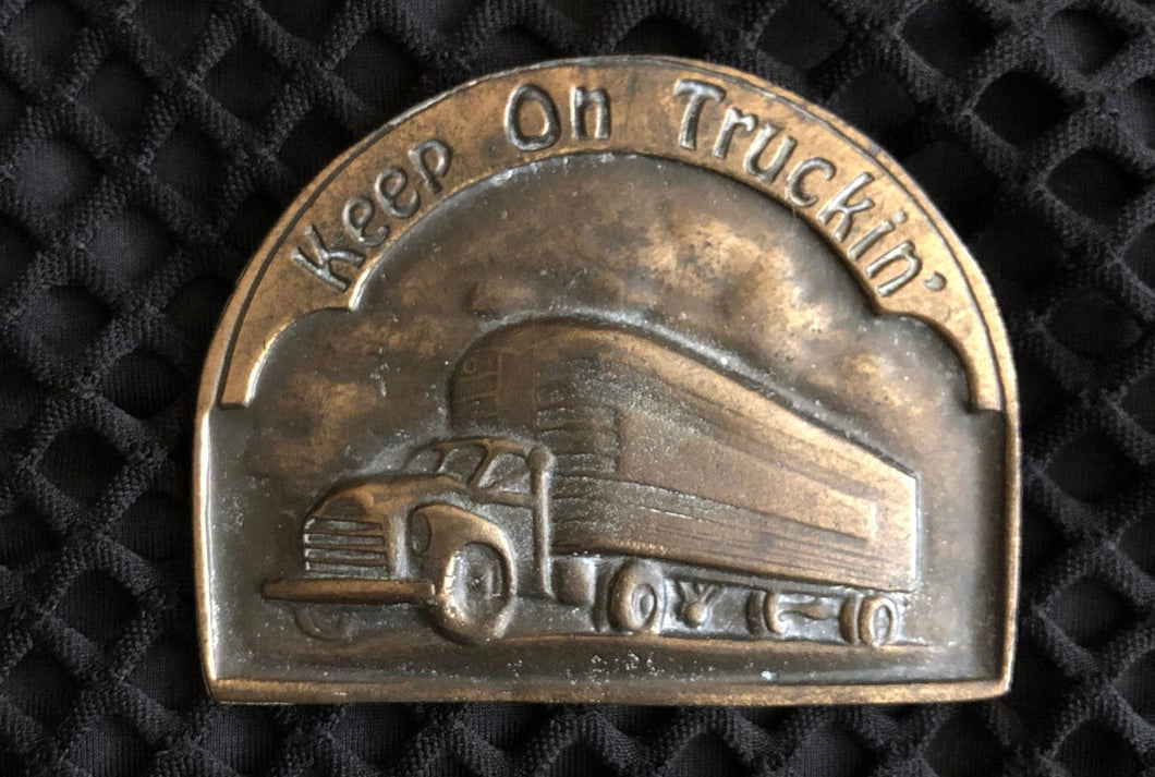 Keep on Truckin’ Vintage Belt Buckle