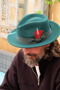 Green Wool Ferrecci Hat