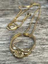 Load image into Gallery viewer, 14 kt. Solid Gold Diamonds Steal your Face Pendant
