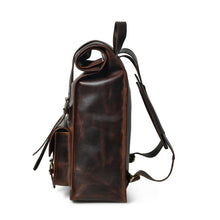 Load image into Gallery viewer, DuVall Leather Rolltop Backpack