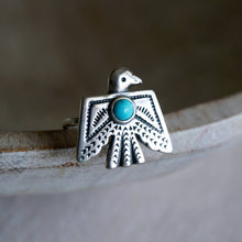 Load image into Gallery viewer, Thunderbird Turquoise Ring