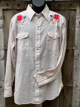 Load image into Gallery viewer, Vintaged Flower Embroidered Vintage Western Shirt