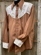 Load image into Gallery viewer, Vintage Floral Embroidered Western Pearl Snap Vintage Western Shirt