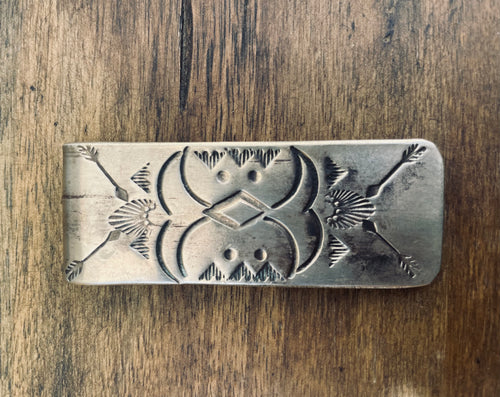 Sterling Silver Moon Money Clip