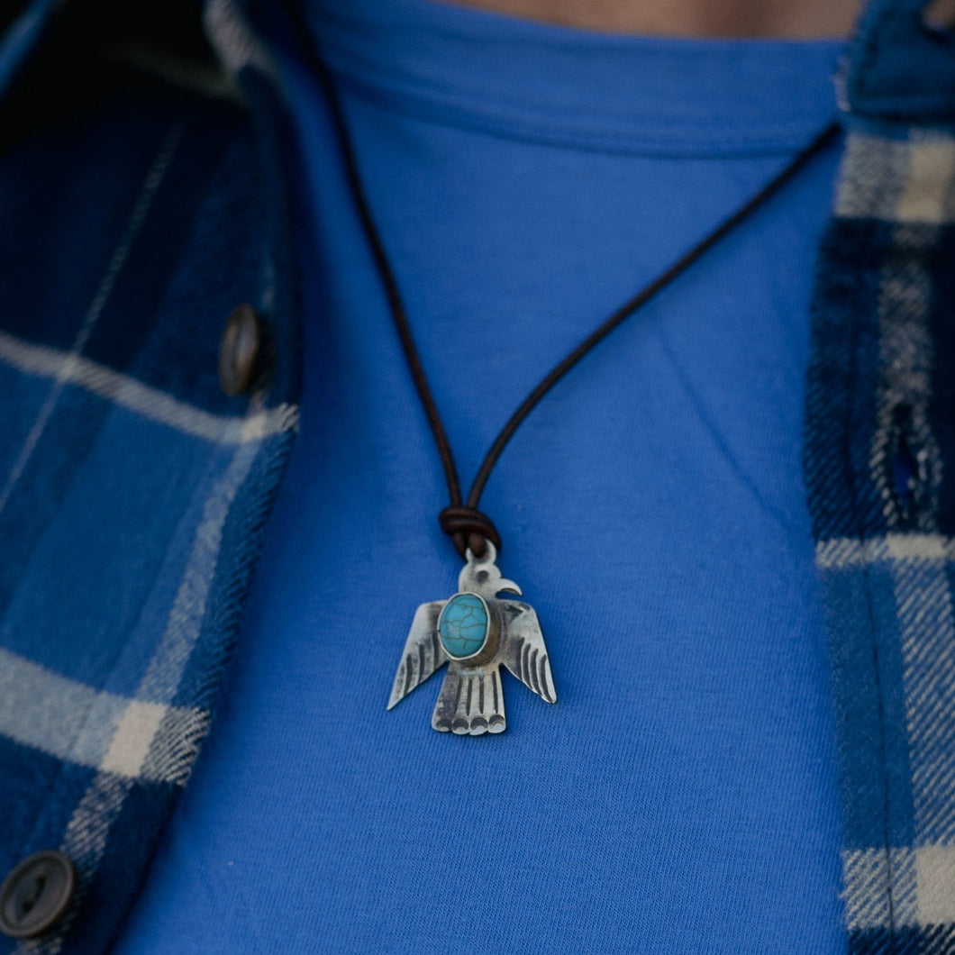 Sterling Thunderbird Necklace