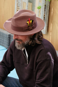 Brown Wool Ferrecci Hat