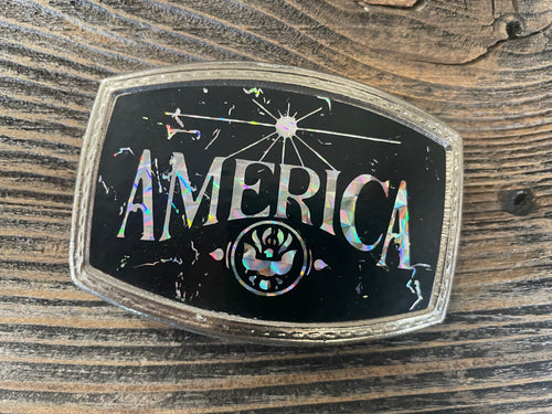 America Vintage Prism Belt Buckle