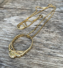 Load image into Gallery viewer, 14 kt. Solid Gold Diamonds Steal your Face Pendant