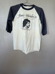 Vintage 70s Jimi Hendrix Raglan T-Shirt