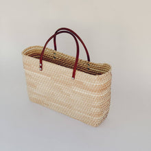 Load image into Gallery viewer, Juniper Straw Market Tote
