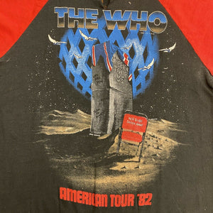 Vintage 1982 The Who American Tour Band Tee Raglan Style Shirt